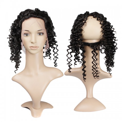 Virgin Hair Deep Wave 360 Lace Frontal Closure 13.5x4x2 With Elastic Band | Human Hair Wig | Lace Front